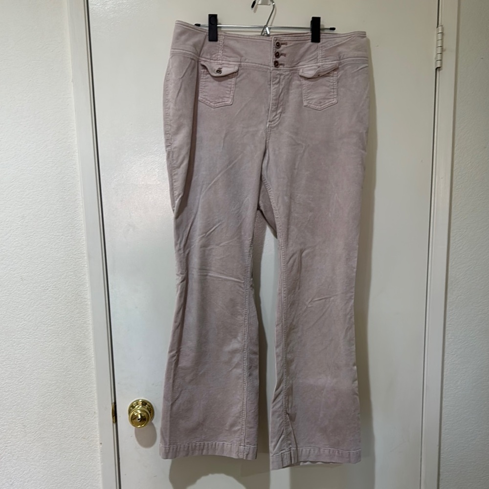 Pilcro and the Letterpress Light Pink Corduroy Pants